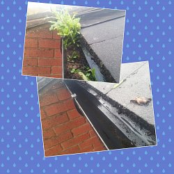gutter clear out