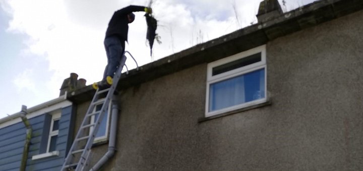 gutter clear out